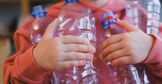 plastic water bottles